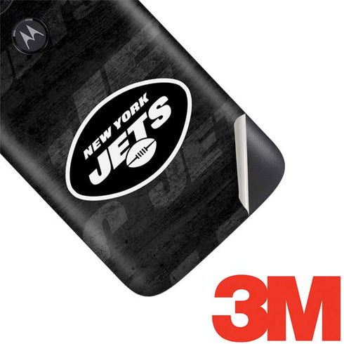 NFL New York Jets Black & White Moto E5 Play Skin